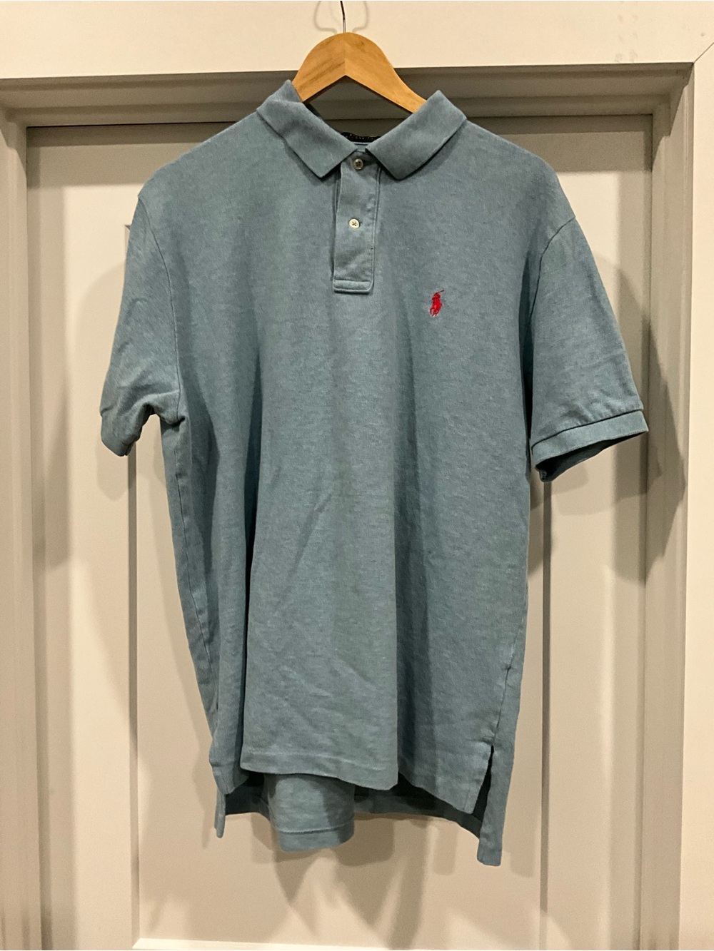 Ralph Lauren Light Blue Polo with Red Pony